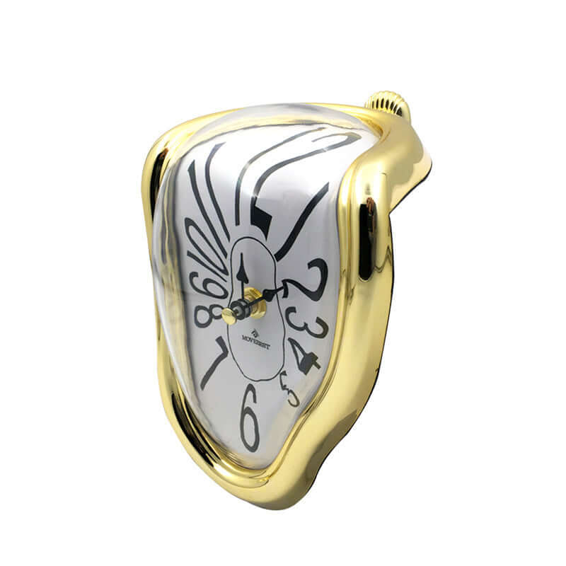 Novel Surreal Melting Distorted Wall Clocks Surrealist Salvador Dali Style Wall Watch Decoration Gift Home Garden