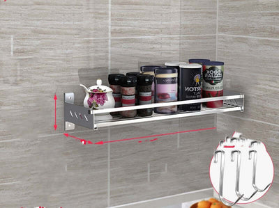Wall-mounted spice storage rack on the wall spice shelf hanger