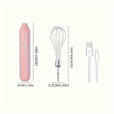 3 Speed Adjustable Eggs Beater Rechargeable Milk Frothers Handheld Electric Whisk Beater Foam Maker Hand Mixers Easy To Use