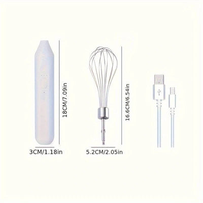 3 Speed Adjustable Eggs Beater Rechargeable Milk Frothers Handheld Electric Whisk Beater Foam Maker Hand Mixers Easy To Use