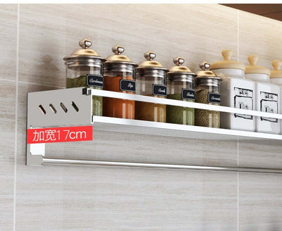 Wall-mounted spice storage rack on the wall spice shelf hanger