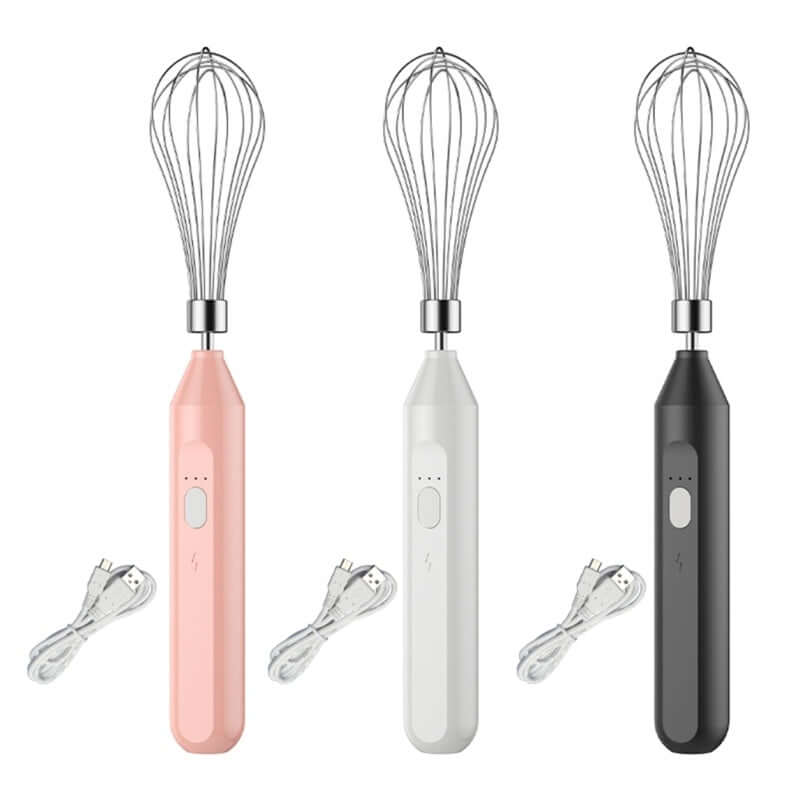 3 Speed Adjustable Eggs Beater Rechargeable Milk Frothers Handheld Electric Whisk Beater Foam Maker Hand Mixers Easy To Use