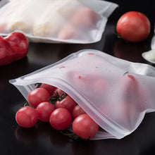 Reusable Silicone Ziplock Freezer Bags - Leakproof, BPA-Free Food Storage for Meat, Fruits, and Veggies (Dishwasher Safe)