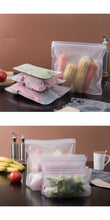 Reusable Silicone Ziplock Freezer Bags - Leakproof, BPA-Free Food Storage for Meat, Fruits, and Veggies (Dishwasher Safe)