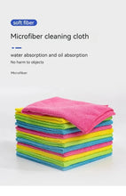 4-Pack Thickened Microfiber Cleaning Towels – Reusable Multi-Purpose Cloths for Kitchen and Home in 4 Colors