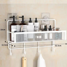 Portable Wall-Mounted Storage Rack – No-Drill Organizer for Bathroom, Onion, Garlic, and Seasoning Storage Basket