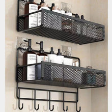 Portable Wall-Mounted Storage Rack – No-Drill Organizer for Bathroom, Onion, Garlic, and Seasoning Storage Basket