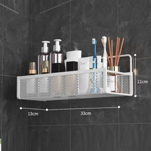 Portable Wall-Mounted Storage Rack – No-Drill Organizer for Bathroom, Onion, Garlic, and Seasoning Storage Basket