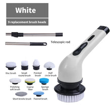 9-in-1 Electric Cleaning Brush and Spin Scrubber – Versatile Cleaning Tools for Kitchen and Bathroom