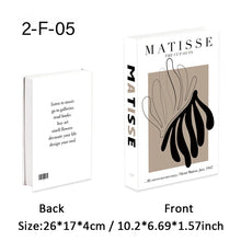 Luxury Decorative Faux Books – Stylish Matisse-Inspired Storage Box for Coffee Table, Bookshelf & Bedroom Decor