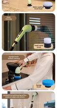 9-in-1 Electric Cleaning Brush and Spin Scrubber – Versatile Cleaning Tools for Kitchen and Bathroom