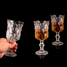 2-Piece Luxury Retro Carved Crystal Goblet Set – Elegant Wine and Vodka Shot Glasses for Home and Bar Use