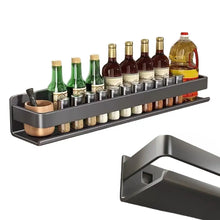 Stainless Steel No-Drill Wall-Mounted Multi-Functional Kitchen Storage Rack – Spice and Home Goods Organizer