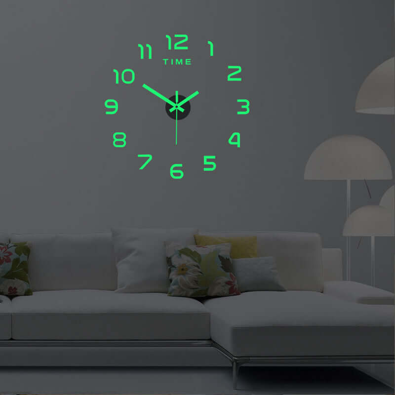 Acrylic Digital Decorative Wall Stickers Clocks