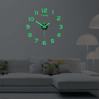 Acrylic Digital Decorative Wall Stickers Clocks
